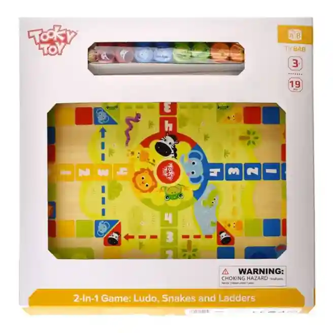 Joc de masa 2-in-1 "Ludo Snakes" 57386 (10059)