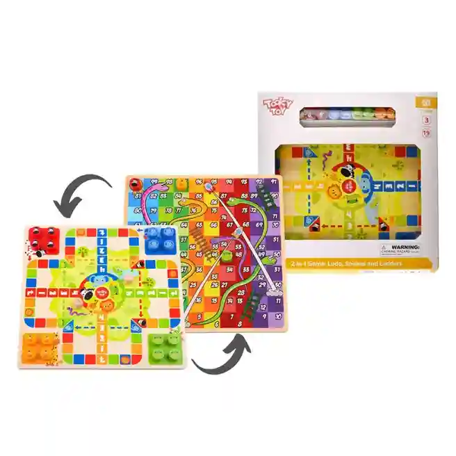 Joc de masa 2-in-1 "Ludo Snakes" 57386 (10059)