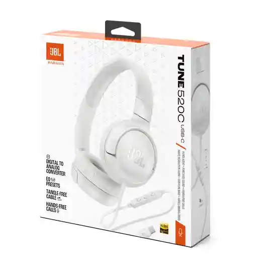 JBL Tune 520C USB-C White