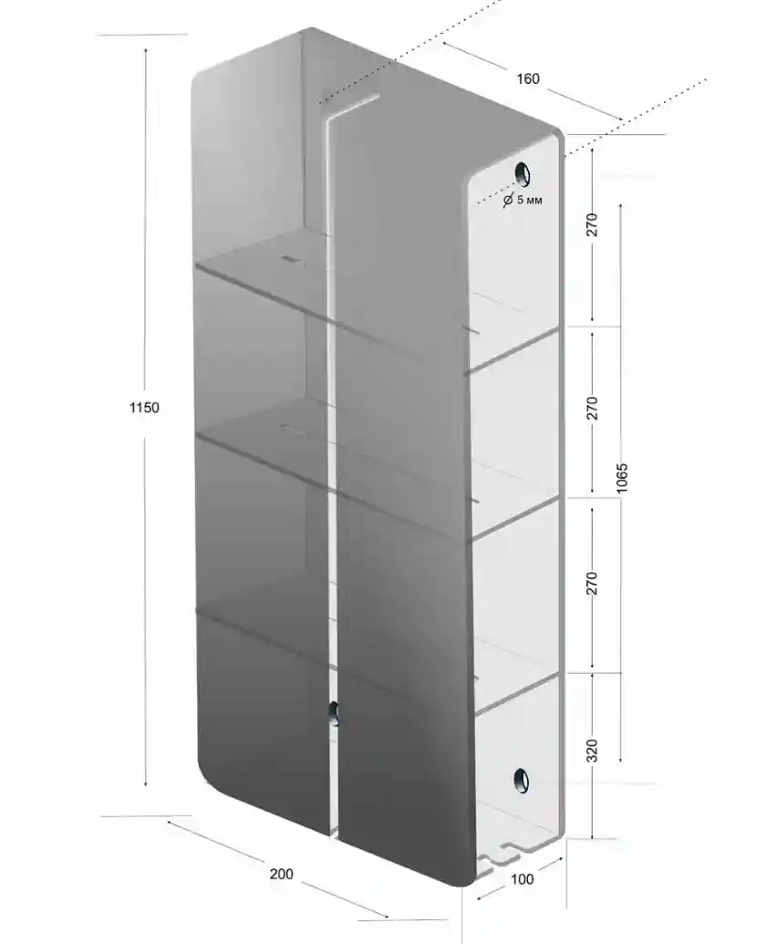 Полка для ванной SENSAY MAX Compact