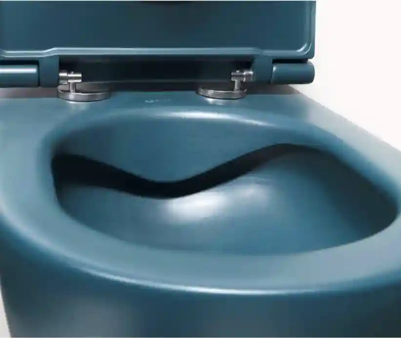 Vas de toaletă Infinity + capac, culoare Petrol Green Matt