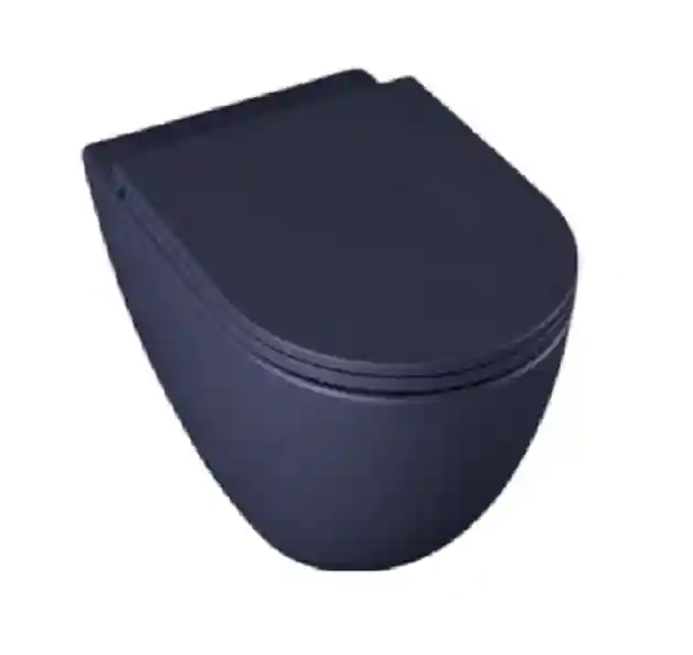 Vas de toaletă Infinity + capac, culoare Blue Matt