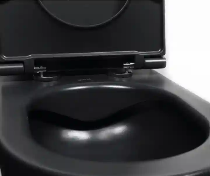 Vas de toaletă Infinity + capac, culoare Black Matt