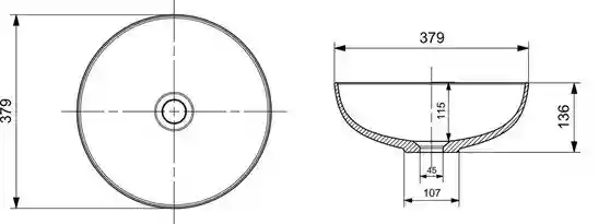 Раковина Bocchi 1494-002-0125 38cm