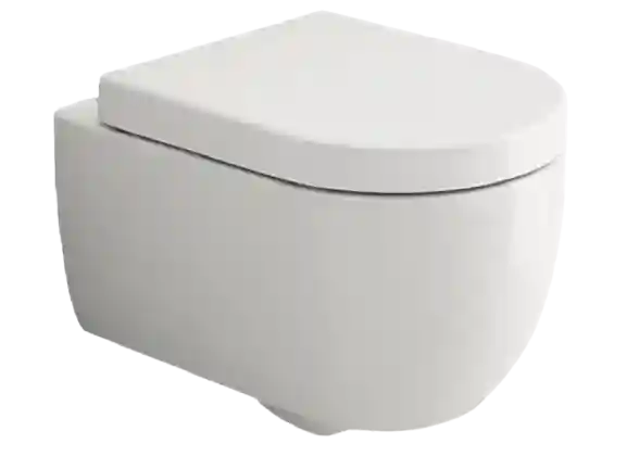 PROMO SET WC V TONDO RIMLESS cu capac soft close+Instalatie+Buton ALB