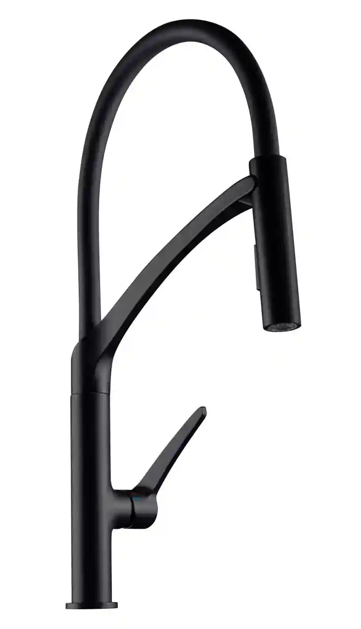 Кухонный смеситель с гибким шлангом магнит Ultima-50 (BK) UL50068