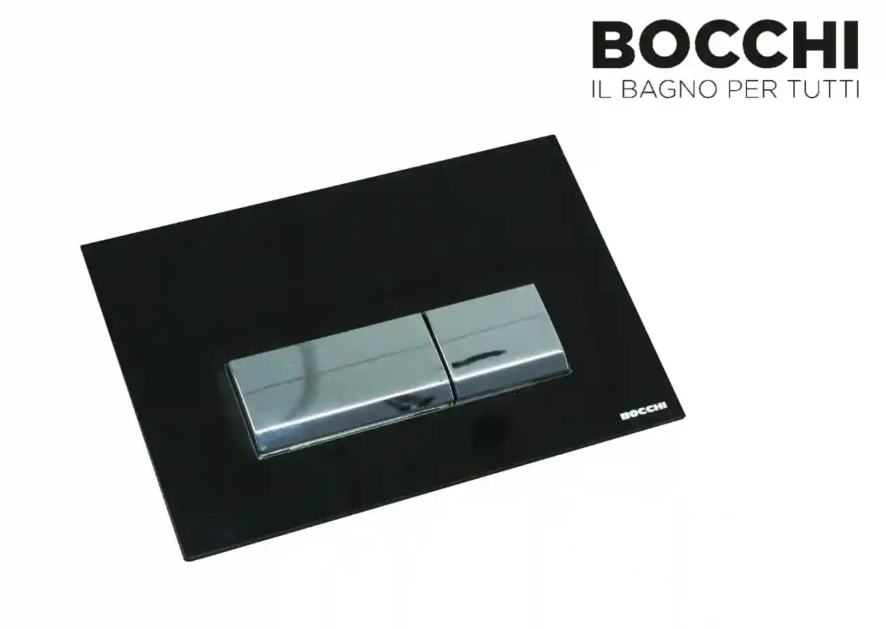 BUTON PENTRU WC Bocchi Vivente Control Panel Black Glass
