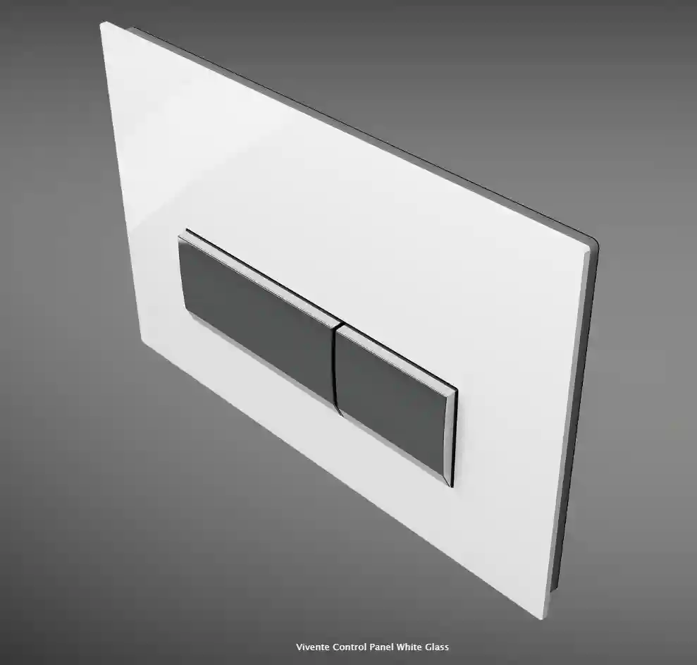 BUTON PENTRU WC Bocchi Vivente Control Panel White Glass