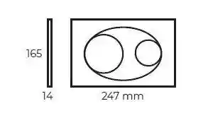 BUTON PENTRU WC Bocchi white Lucios 8200-0012