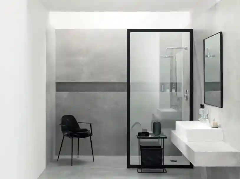 Gresie si faianta portelanata EPOXY GRAPHITE POL 120x240 cm