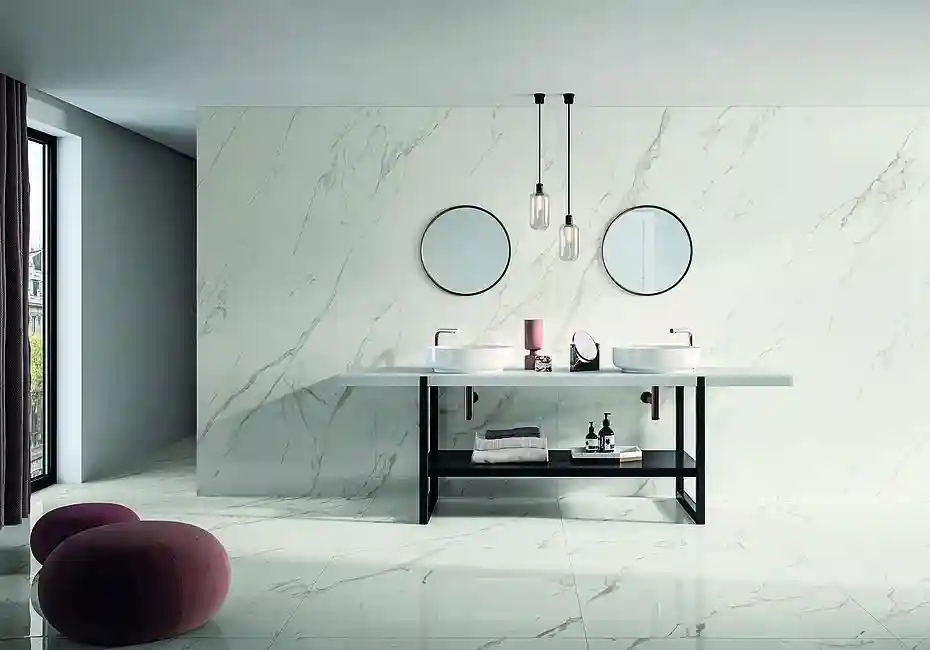 Керамогранитная плитка STATUARIO GRIGIO LUCIDO 59x118 cm