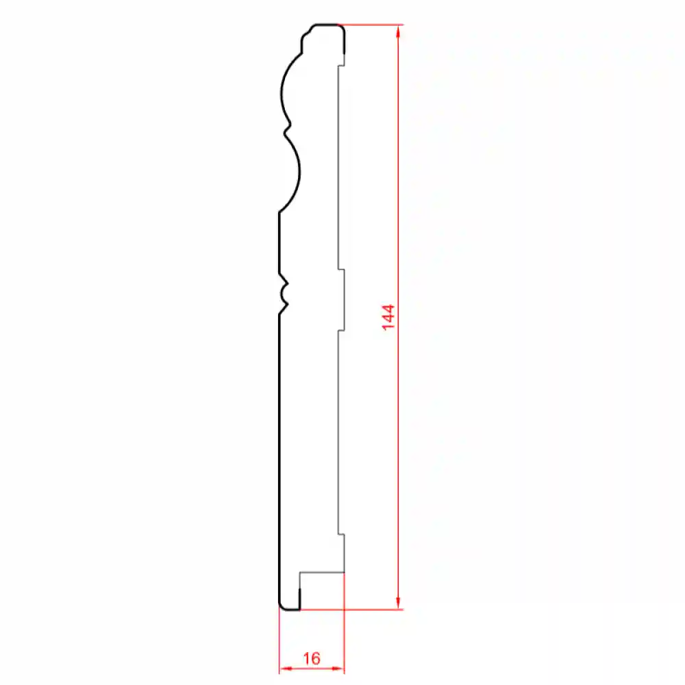 Plinta MDF 16145 2800x16x144mm