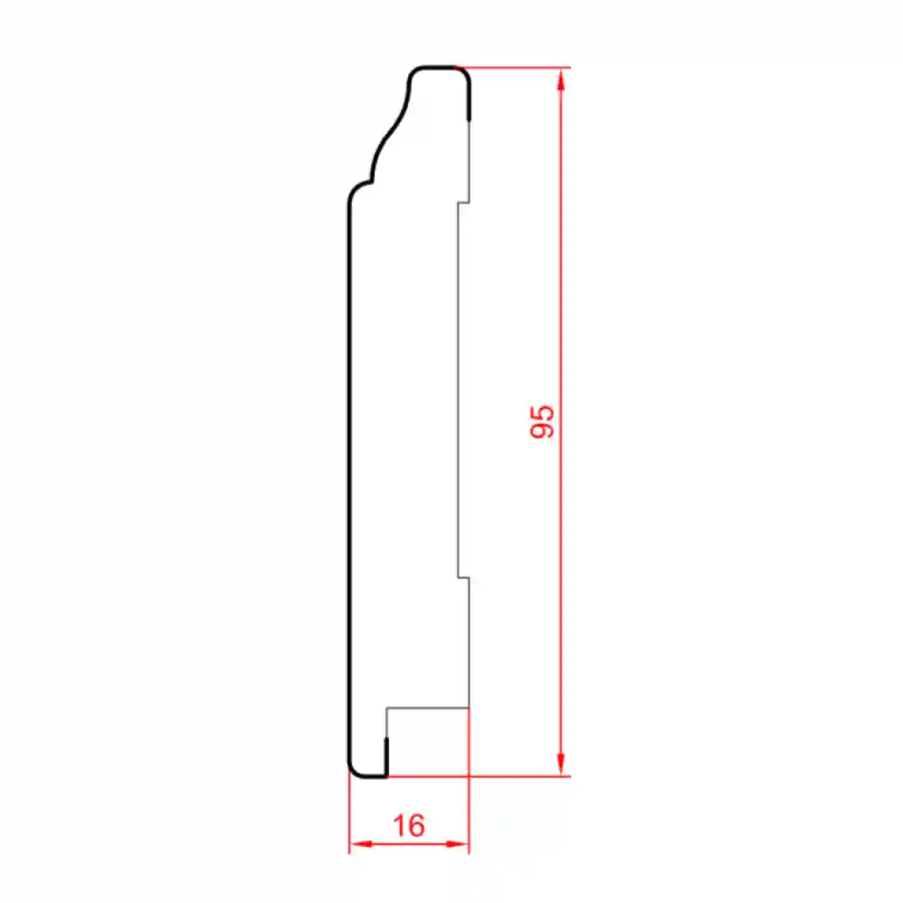 Plinta MDF 1695 2800x16x95mm