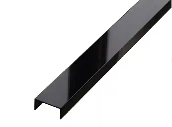 Profil Inox pentru gresie U-20-2700-BLACK-MI 20 x 270cm