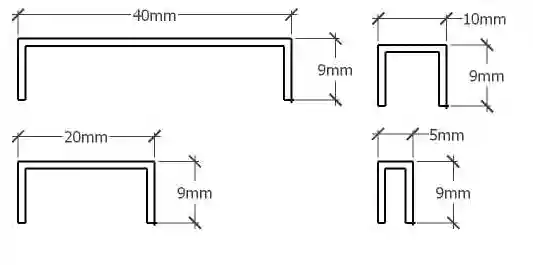Profil Inox pentru gresie U-40-2440-GOLD-MI 40x240cm