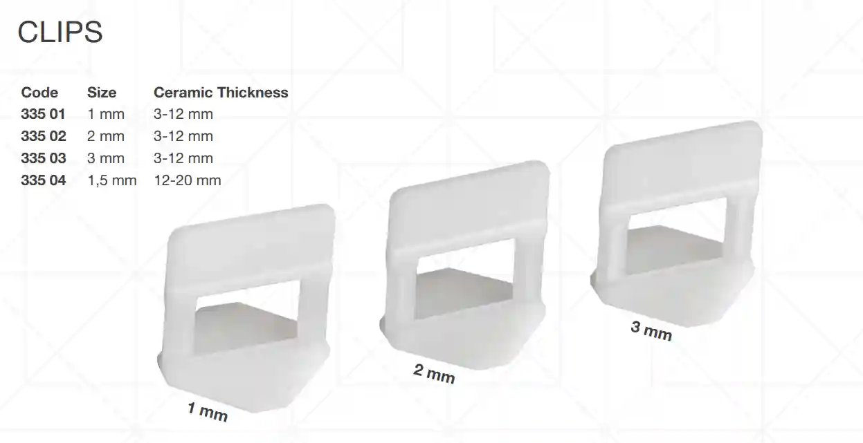 Spacer Clip (крестик колышек зажим) 1mm СВП (100шт)