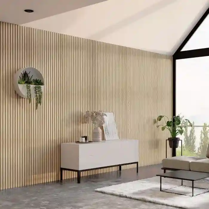 Riflaj din lemn Akupanel Classic Oak (Folie gri)