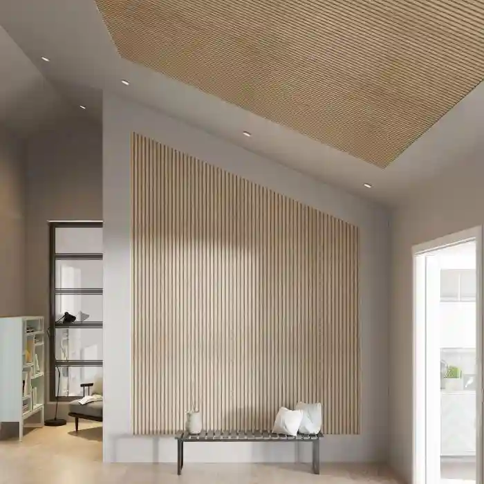 Riflaj din lemn Akupanel Classic Oak (Folie gri)