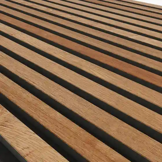 Деревянная акустическая панель Rustic Brown Oak AKUPANEL