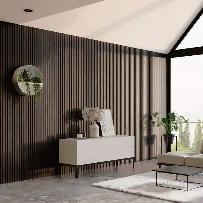 Riflaj din lemn Akupanel Rustic Smoked Oak
