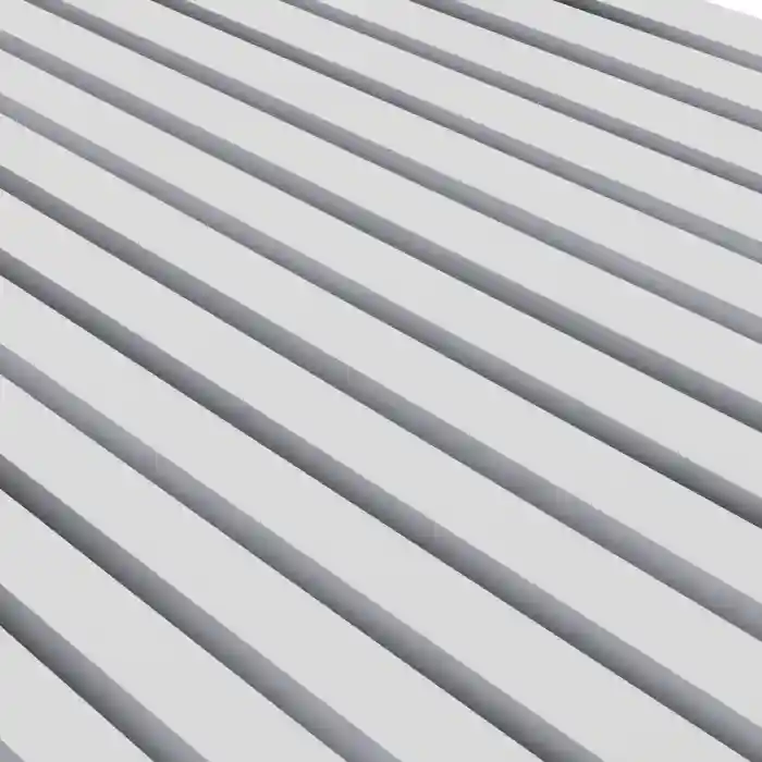 Riflaj din lemn Akupanel White (Folie gri)