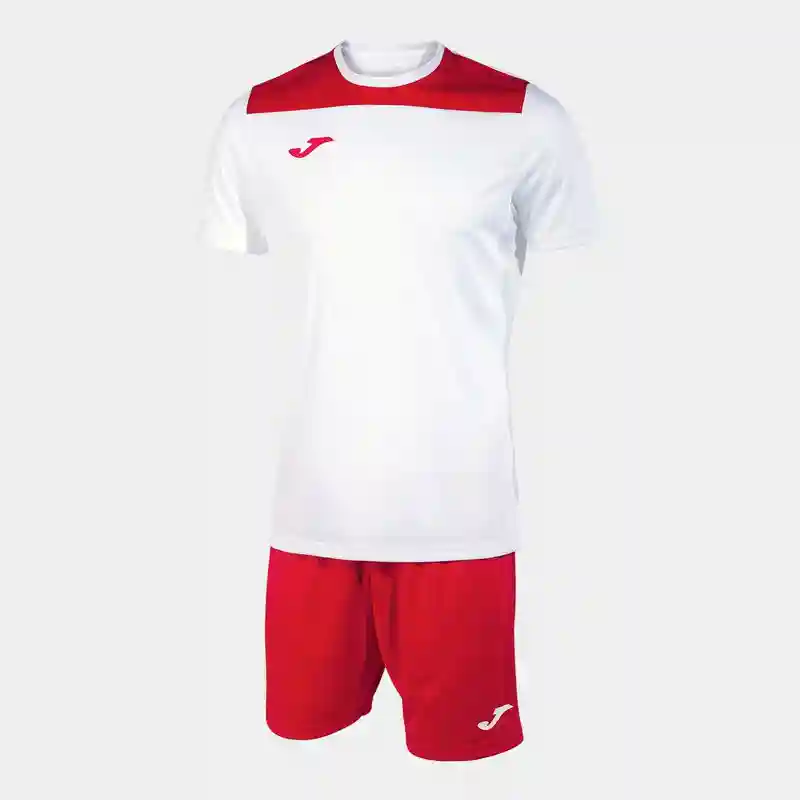 Forma fotbal (maiou + pantaloni scurti) XXS Joma Phoenix II white / red (11548)
