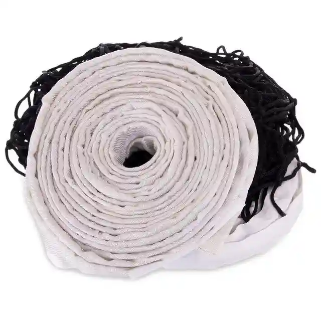 Plasa volei cu fir 9.5х1 m, 12x12 cm C-6390 black-white (8955)