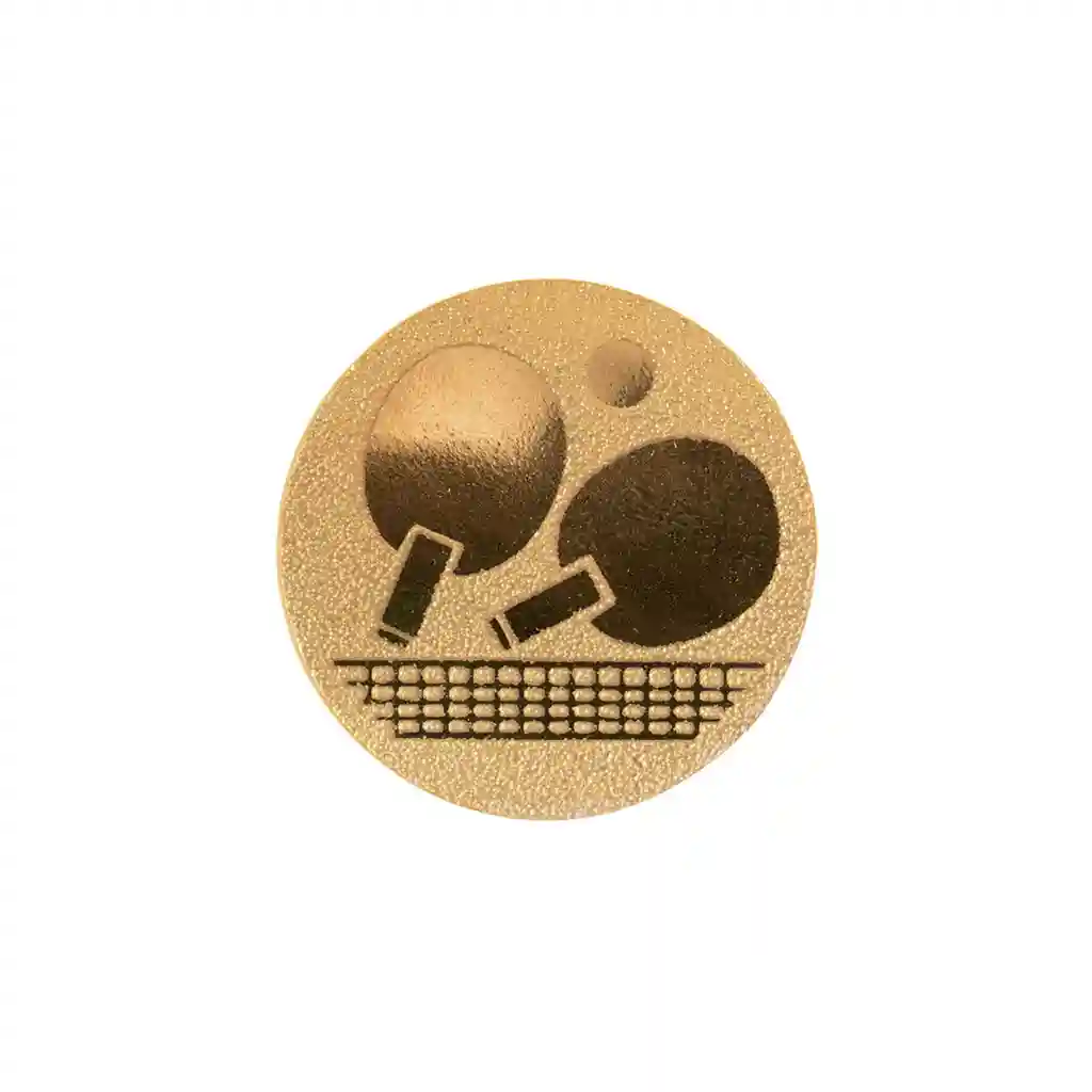 Eticheta pt cupa / medalie (1 buc.) "Tenis de masa" d=25 mm 25-0071 (9693)
