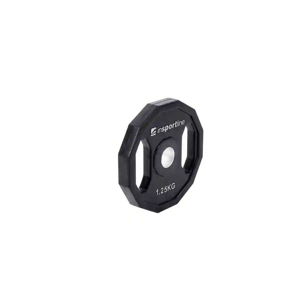 Disc din metal cauciucat cu manere 1.25 kg, d=30 mm inSPORTline 15888 (1180)