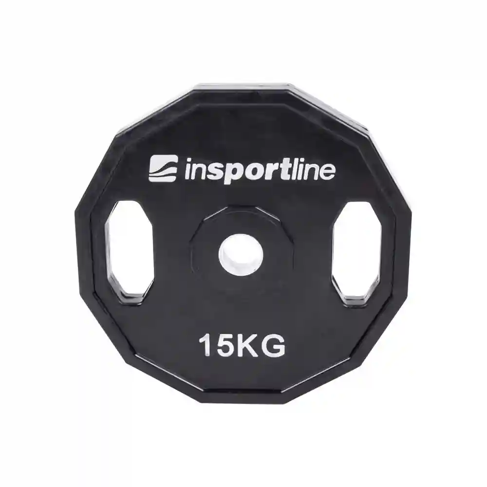 Disc din metal cauciucat cu manere 15 kg, d=30 mm inSPORTline Ruberton 15892 (5209)