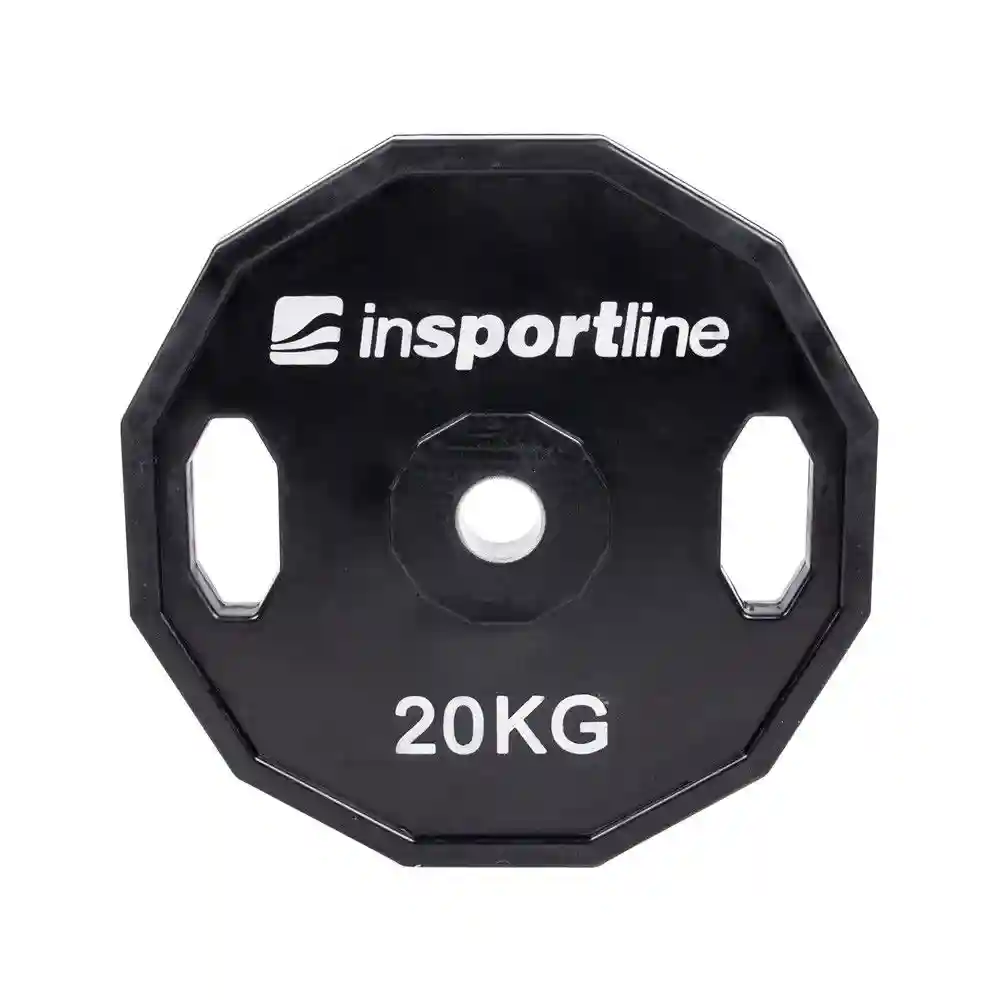 Disc din metal cauciucat cu manere 20 kg, d=30 mm inSPORTline Ruberton 15893 (5210)