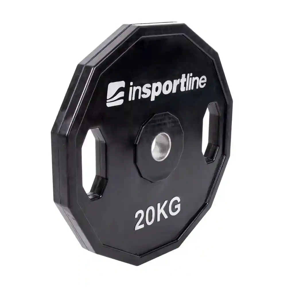 Disc din metal cauciucat cu manere 20 kg, d=30 mm inSPORTline Ruberton 15893 (5210)