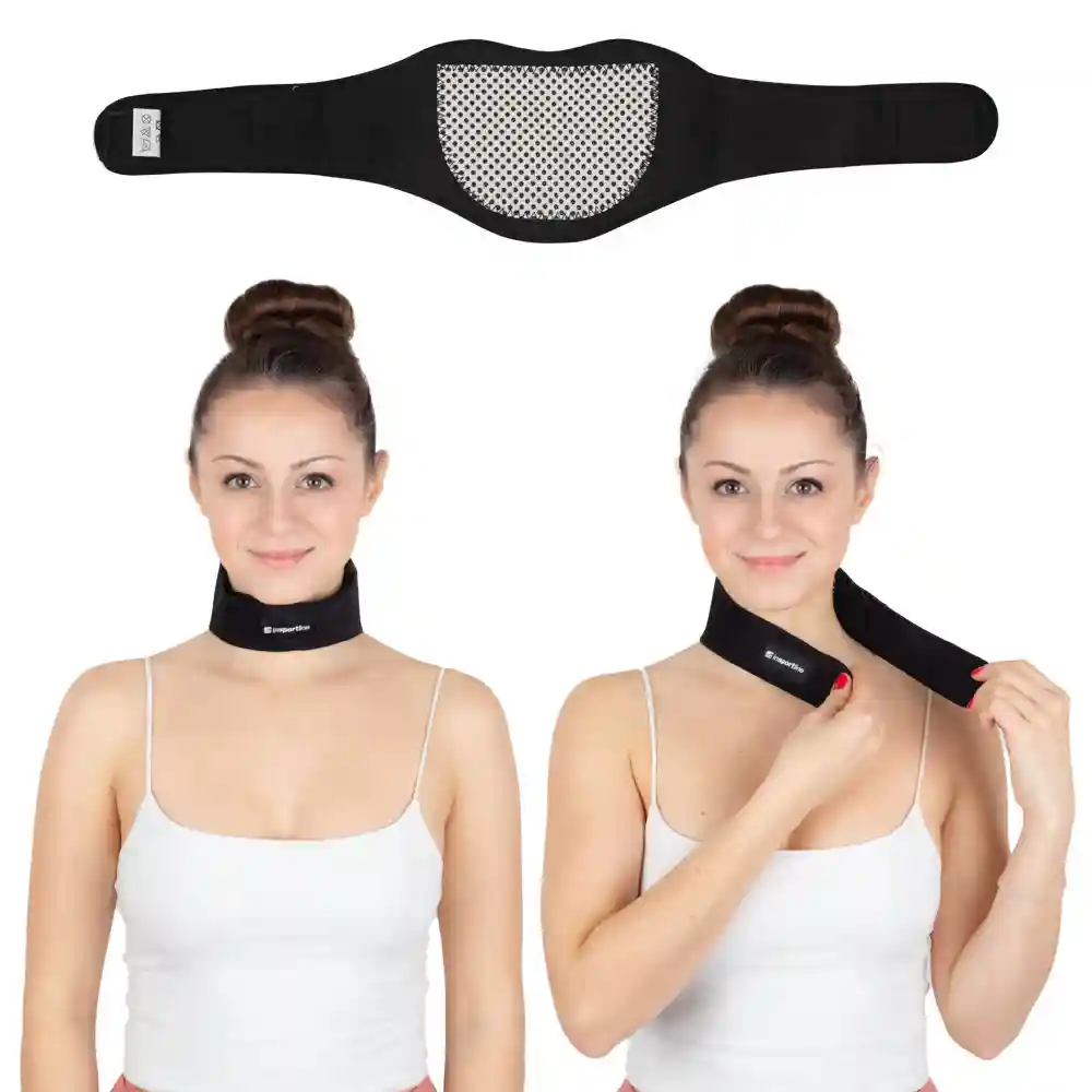 Bandaj fixare pt gat cu autoincalzire inSPORTline Leneck 23296 (6149)