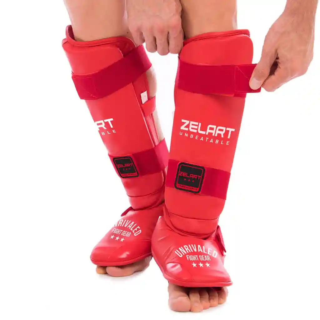 Aparatoare picioare box/karate cu ghete (2 buc.) XL BO-3958 (9179)