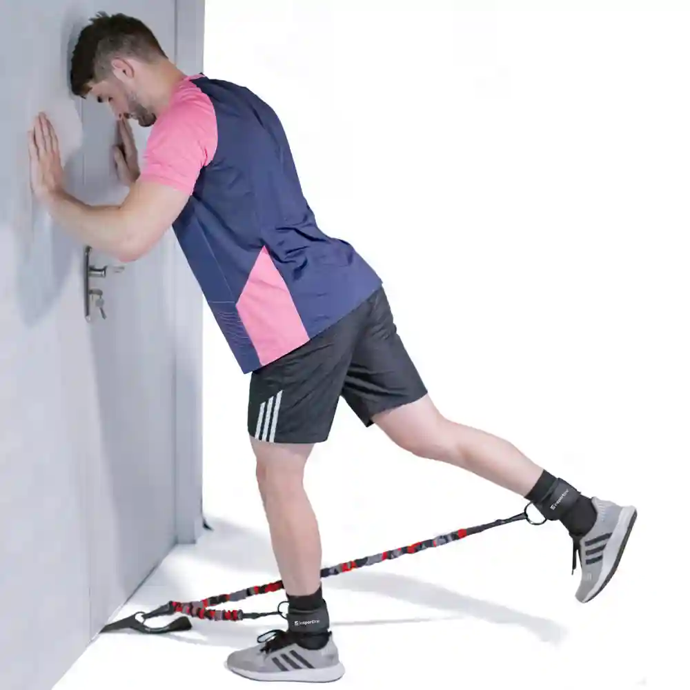 Banda de rezistenta 16 kg + curele glezna + fixator usa inSPORTline Striker Door 24168 (10801)