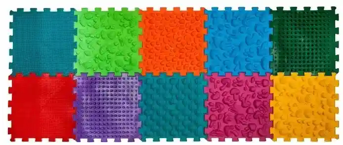 Covoras masaj picioare / Ortopazl "Mix" (10 buc.) Ortek 09428 (3450)