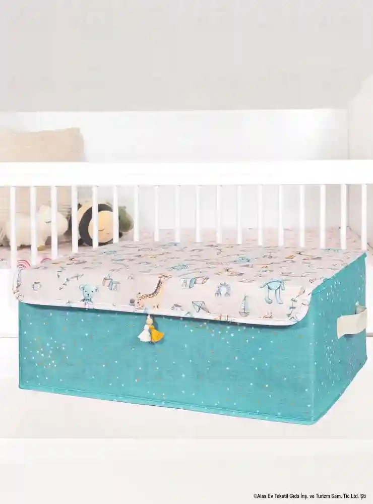 Cutie cu capac pentru copii 50x39x19cm Albastru