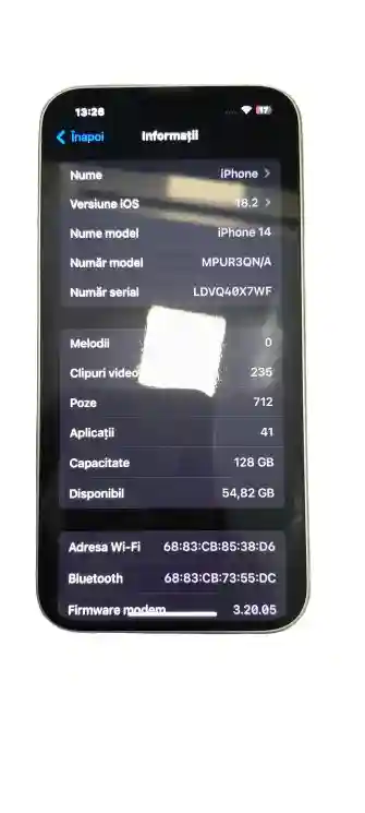 iPhone 14 6/128 GB Single Sim 2022