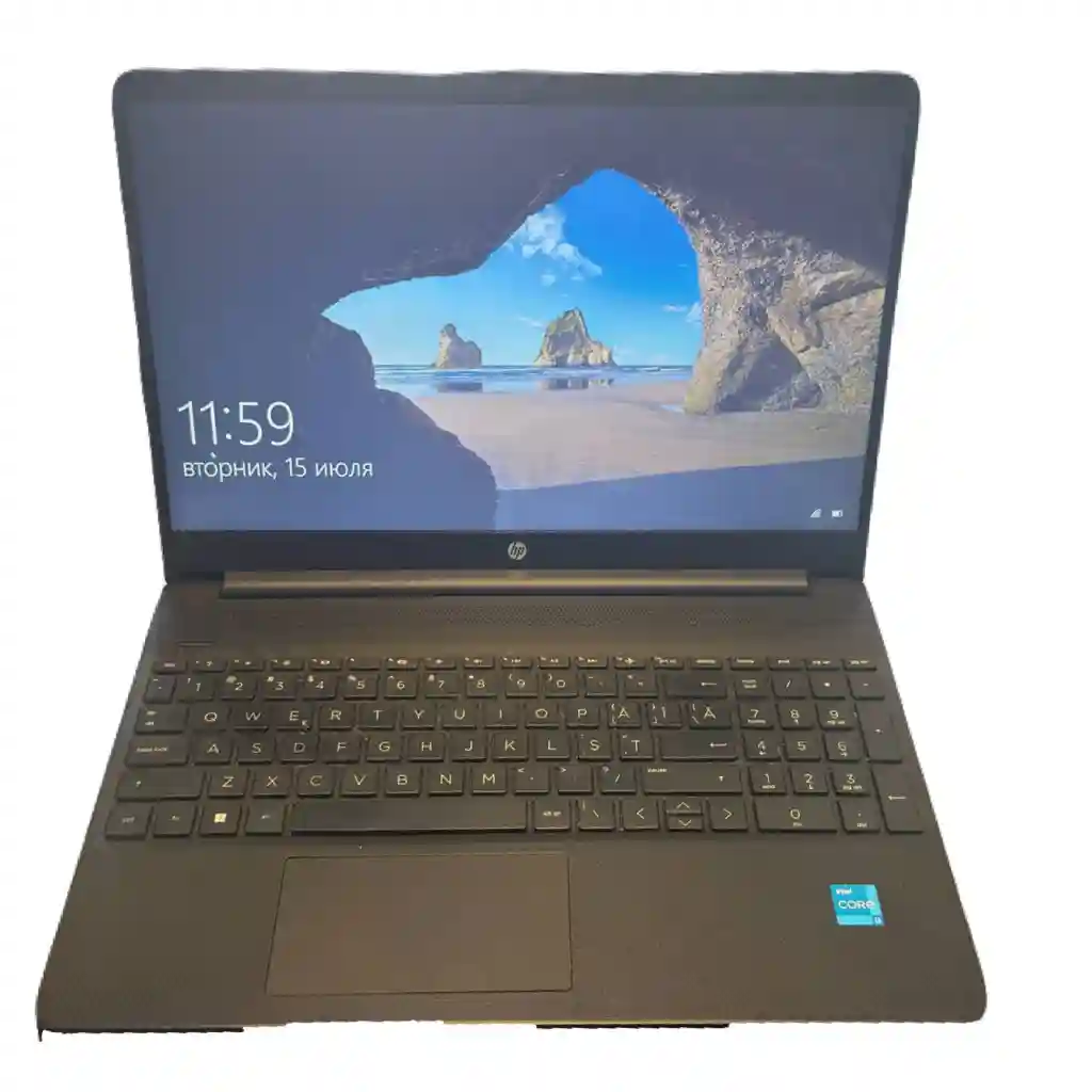 HP 15s-fq5038nq, Black, 15.6" FHD IPS (1920 x 1080) Intel Core i3-1215U 4.4 GHz, 8GB RAM, 512GB SSD M.2 PCIe, Intel® UHD Graphics, w/o DVD-RW, CardReader, WiFi-AC/BT5.0, 1 x USB Type C 3.1, 2 x USB 3.1, 1.69 kg