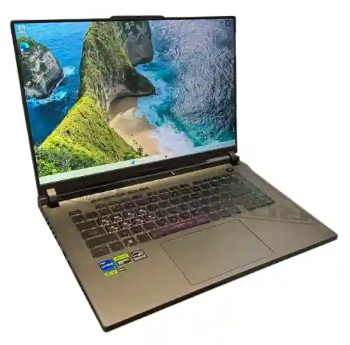 ASUS 16.0" ROG Strix G16 G614JU (Core i7-13650HX 16Gb 1Tb) 16.0" FHD+ (1920x1200) 165Hz Non-glare, Intel Core i7-13650HX (14x Core, 6x 4.9GHz, 8x 3.6GHz, 24Mb), 16Gb (1x 16Gb) DDR5-4800, 1Tb PCIE, GeForce RTX 4050 6Gb