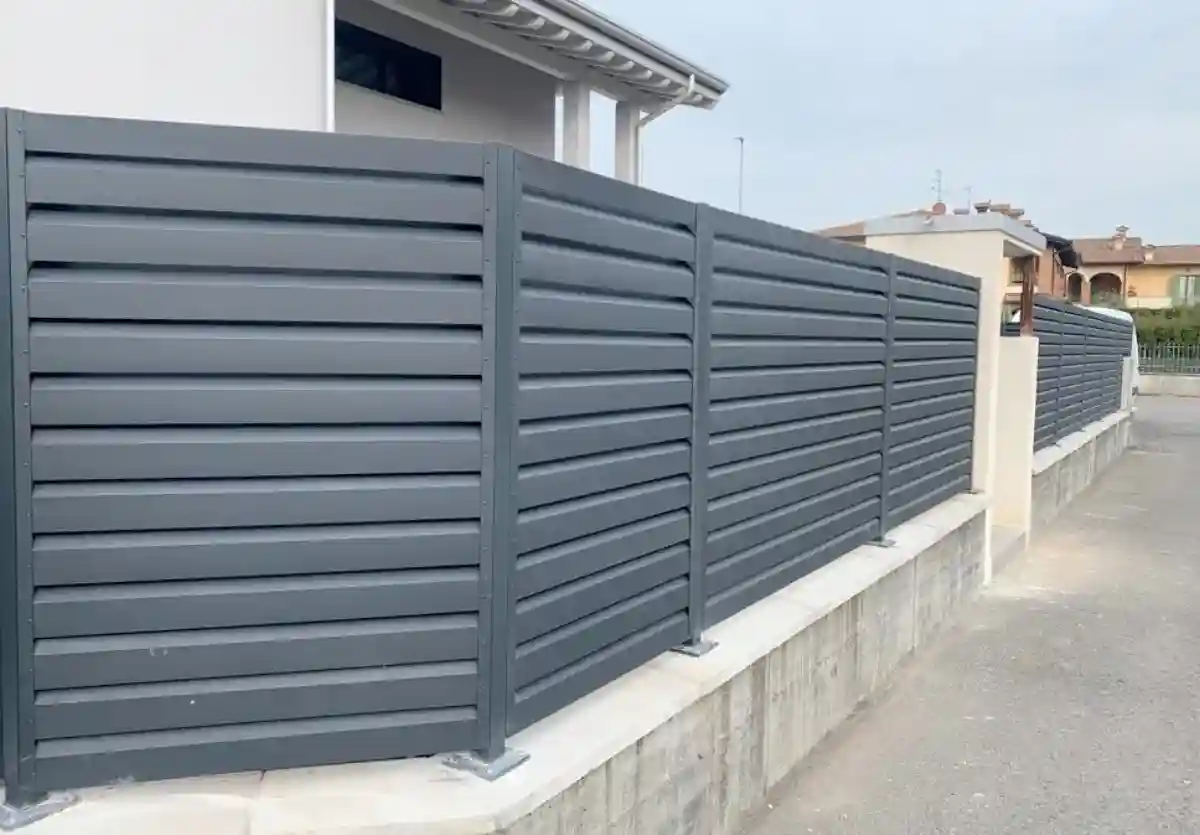 Gard din lamele metalice, Jaluzele 4D Antracit