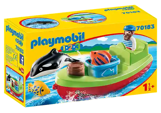 Playmobil 1.2.3: Fisherman with Boat