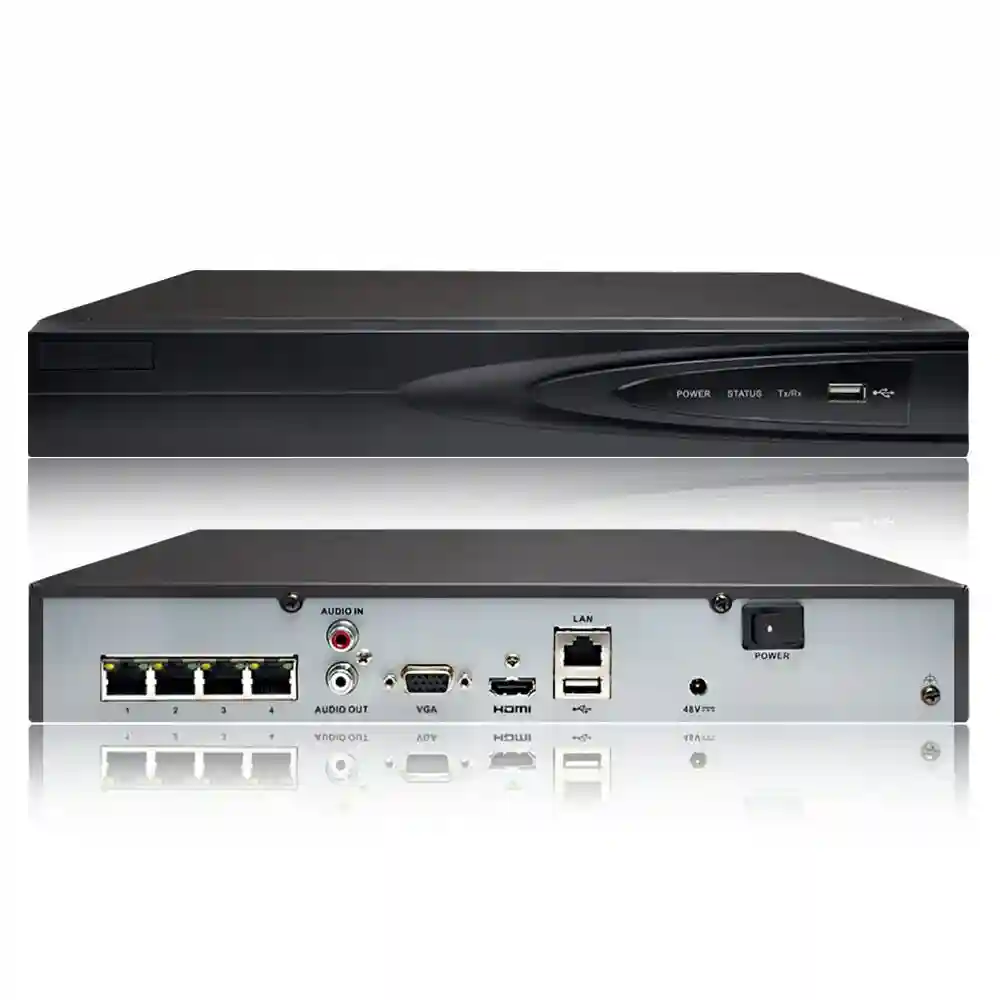 Запись видео в сети Регистратор NVR 4-ch Hikvision