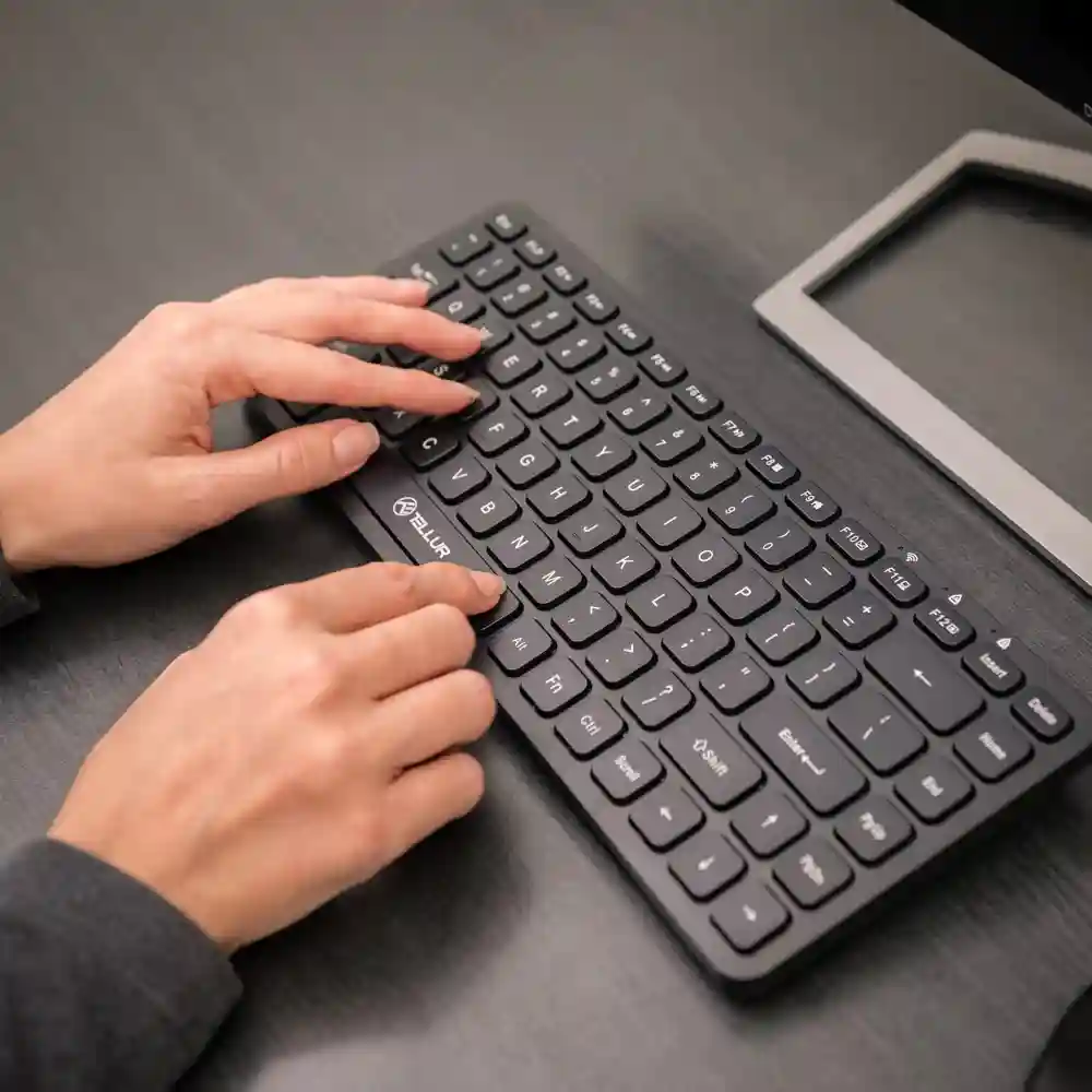 Mini Wireless Keyboard Tellur, Negru