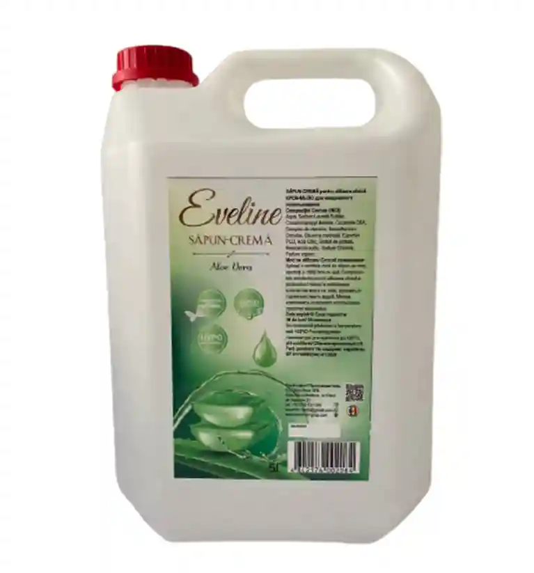 Săpun lichid „EVELINE” Premium canistră 5L cu Aloe Vera