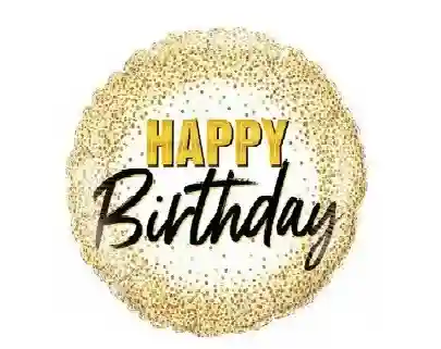 Cerc cu imagine Hbday black gold