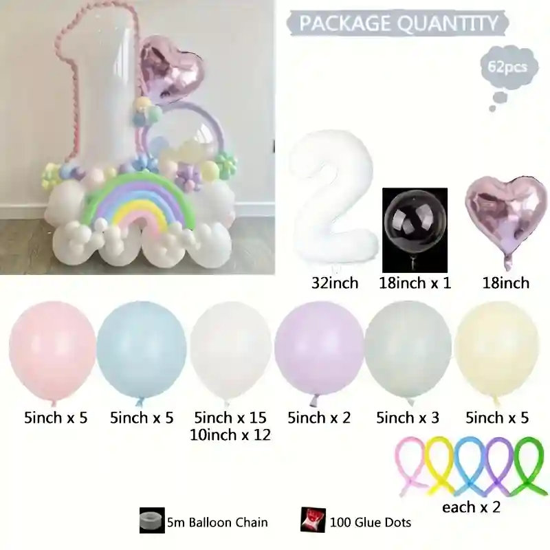 Set cu nr 2 alb