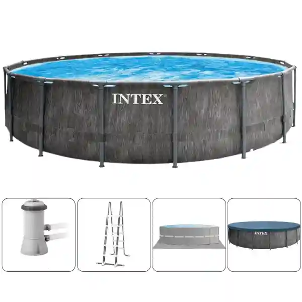 Piscina Cadru Metal PREMIUM GREYWOOD 457*122cm