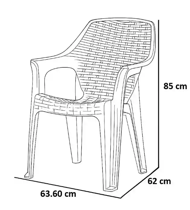 Scaun din plastic BABEL Cappuccino