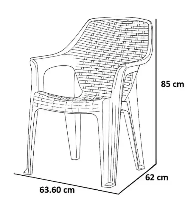 Scaun din plastic BABEL Maro